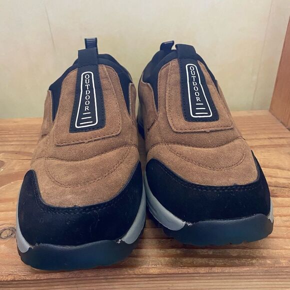 Brown and Black Men’s Slip-On Loafers Shoes with Rubber Sole - Picture 7 of 7